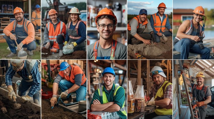 Canadian workers doing cash-paying jobs like moving, cleaning, yard work, and delivery 