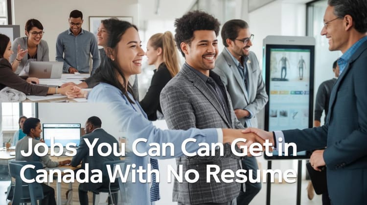 Canadian workers starting jobs with no resume required — delivery, retail, warehouse, and cleaning roles in 