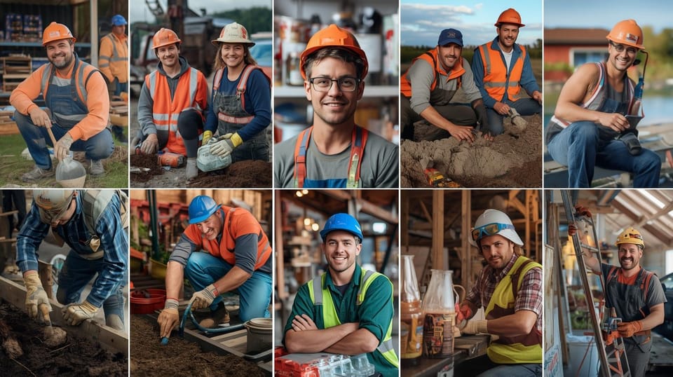 Canadian workers doing cash-paying jobs like moving, cleaning, yard work, and delivery 